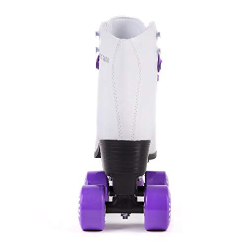 Skate Gear Extra Support Quad Roller Skates for Kids and Adults (Purple， Women's 10 / Men's 9)