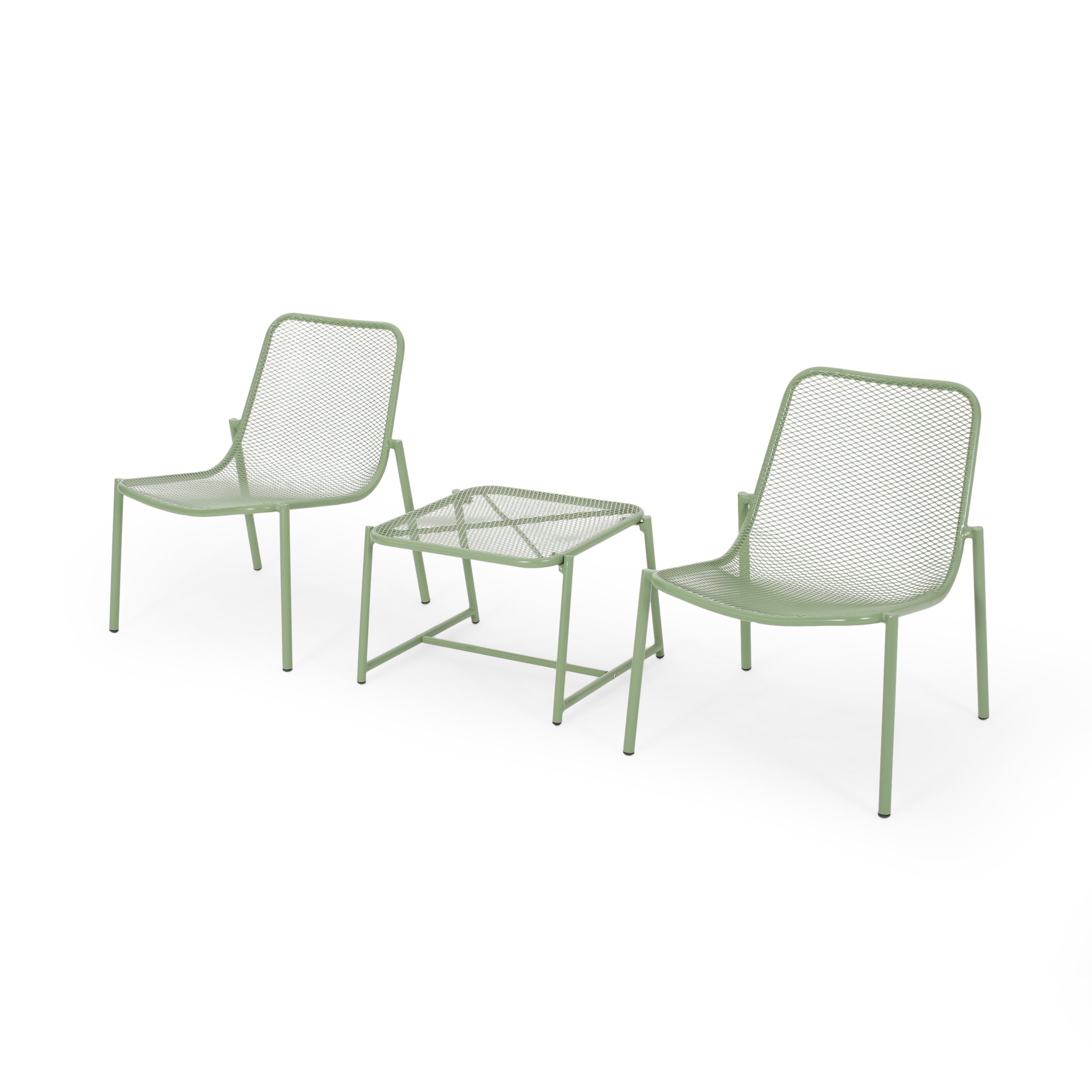 Brenner Outdoor Modern 2 Seater Chat Set