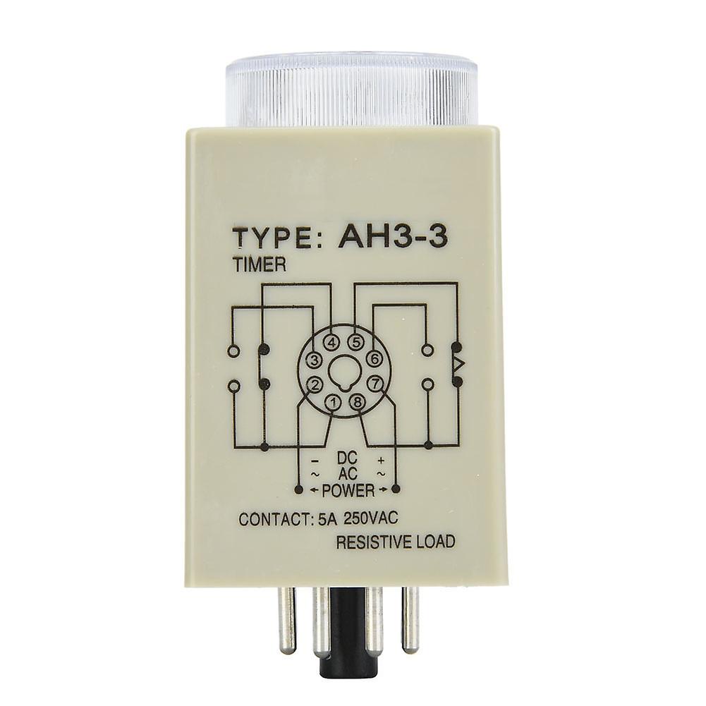 Time Relay 30s 8 Pins Timer 35mm Din Rail For Industrial Automation System Dc24v