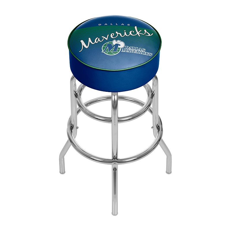 Dallas Mavericks Hardwood Classics Padded Swivel Bar Stool