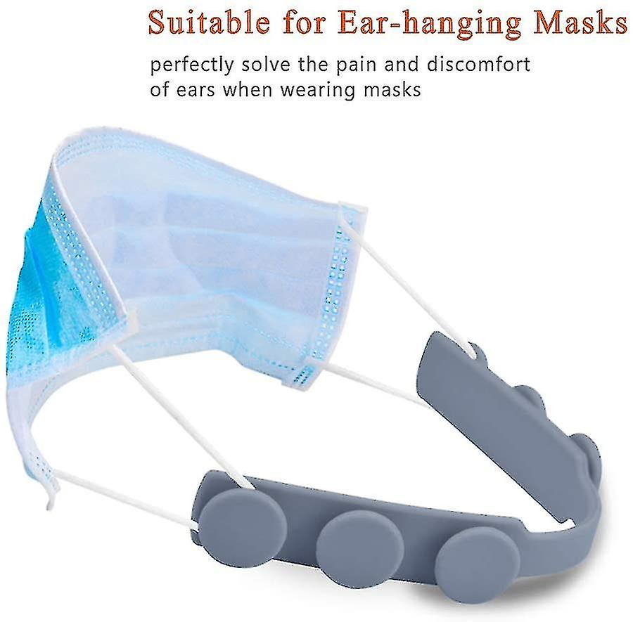 4 Pcs Anti-tightening Mask Strap Extender Mask Holder Hook Ear Strap Adjustable Mask Buckle Fastener Relieve Pressure And Pain