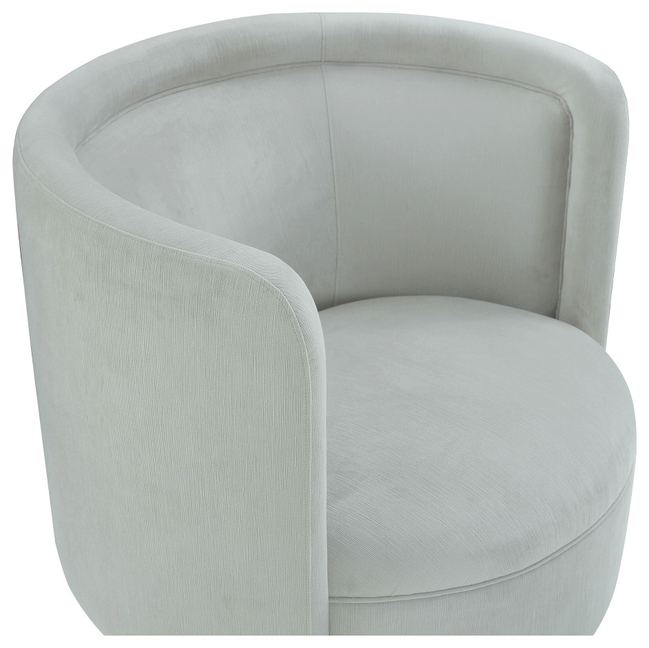 Gray Cocktail Chair with Swivel Base  Andrew Martin Marlow   Contemporary   Armchairs And Accent Chairs   by Oroa   Distinctive Furniture  Houzz