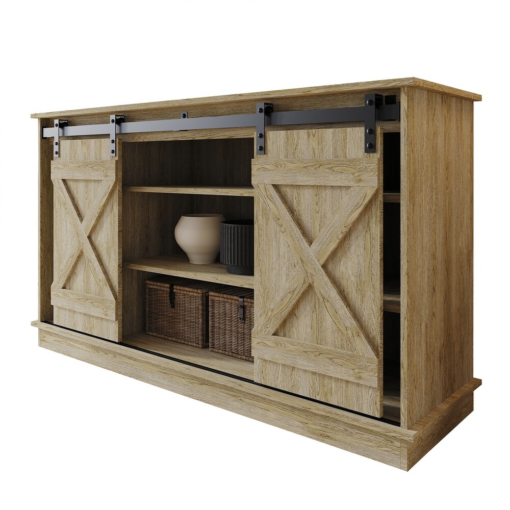 CraftPorch Vintage Style X shaped TV Stand Console