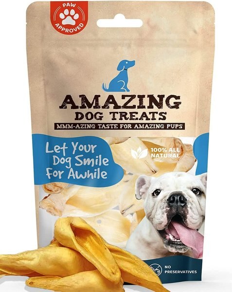 Amazing Dog Treats Lamb Ears Dog Treats， 10 count