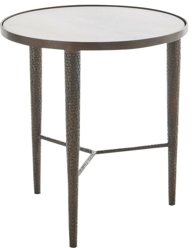 Hammered End Table   Midcentury   Side Tables And End Tables   by HedgeApple  Houzz