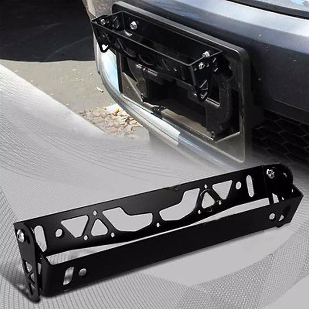 Adjustable Universal License Plate Aluminum Alloy Adjustable License Plate Holder Front Bumper Locator Modified License Plate Accessories Gold