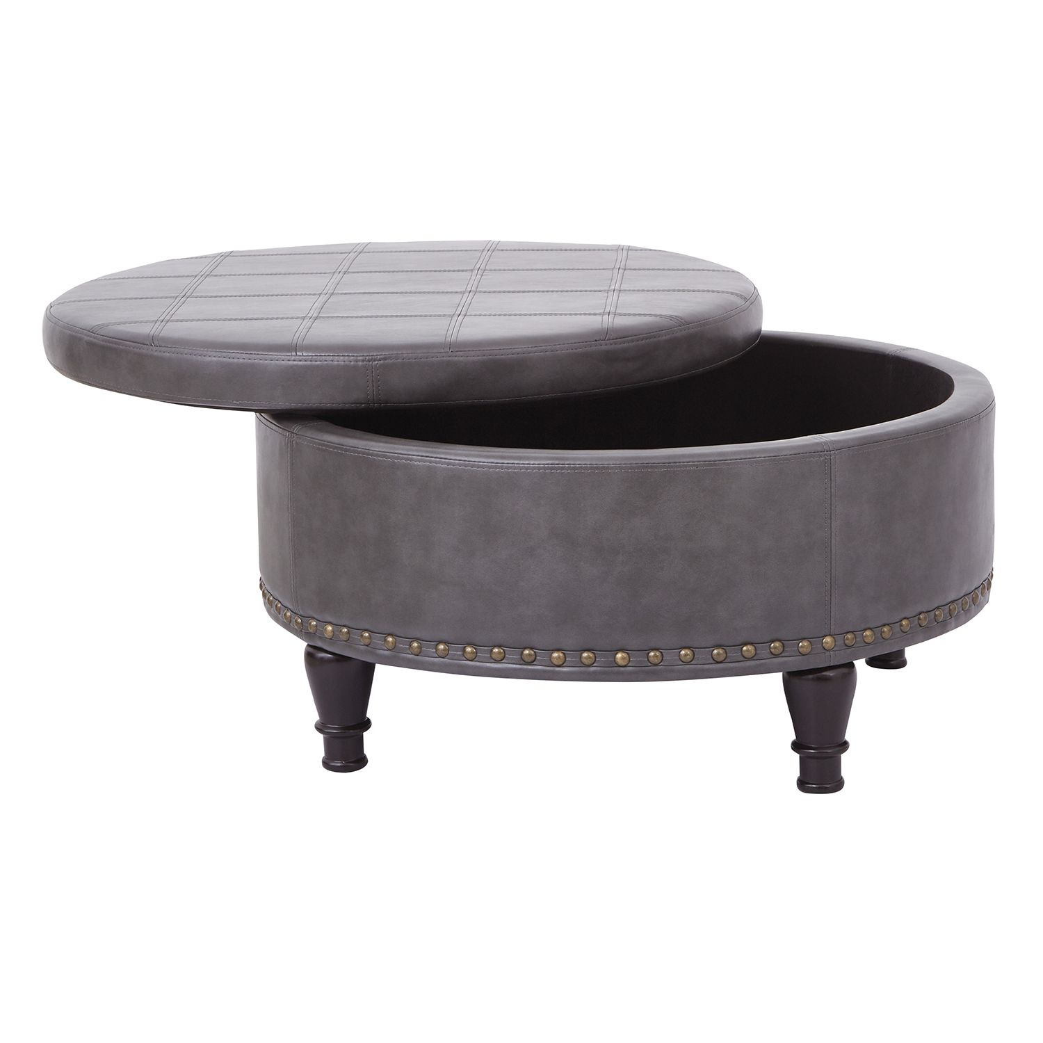 OSP Home Furnishings Augusta Storage Ottoman