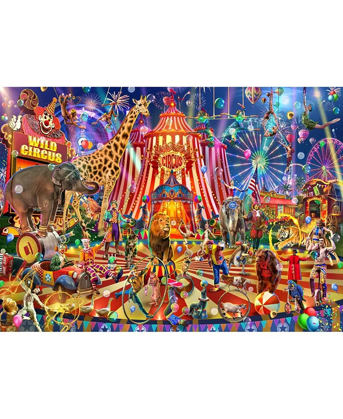 Brain Tree Games Wild Circus 1000 Piece Jigsaw Puzzle