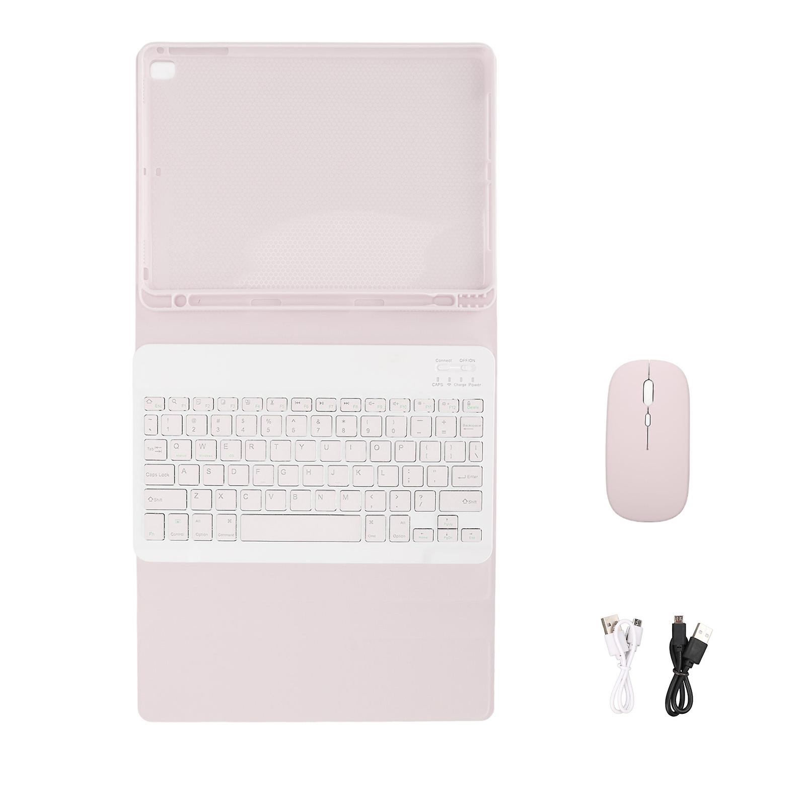 Tablet Case Full Protection Accuracy Incision Tablet Case With Keyboard And Mouse For Ios Tablet 9.7 Air 1/2pink