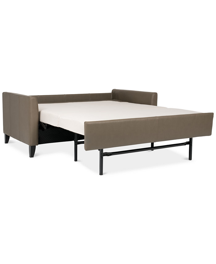 Furniture Priley 70 Leather Queen Sleeper Sofa