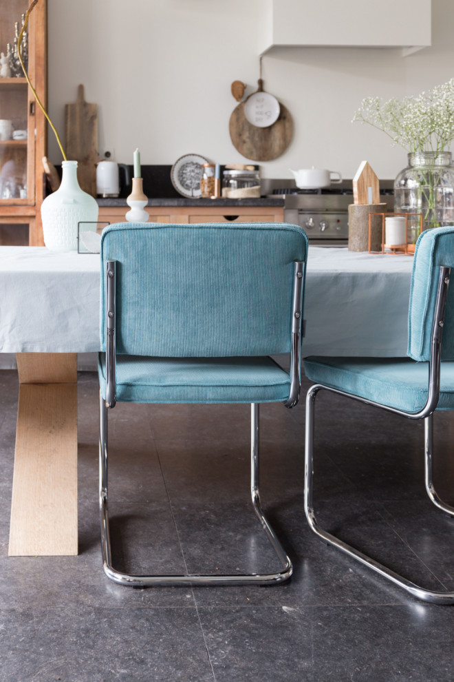 Metal Rib Dining Chairs (2)  Zuiver Ridge   Contemporary   Dining Chairs   by Oroa   Distinctive Furniture  Houzz