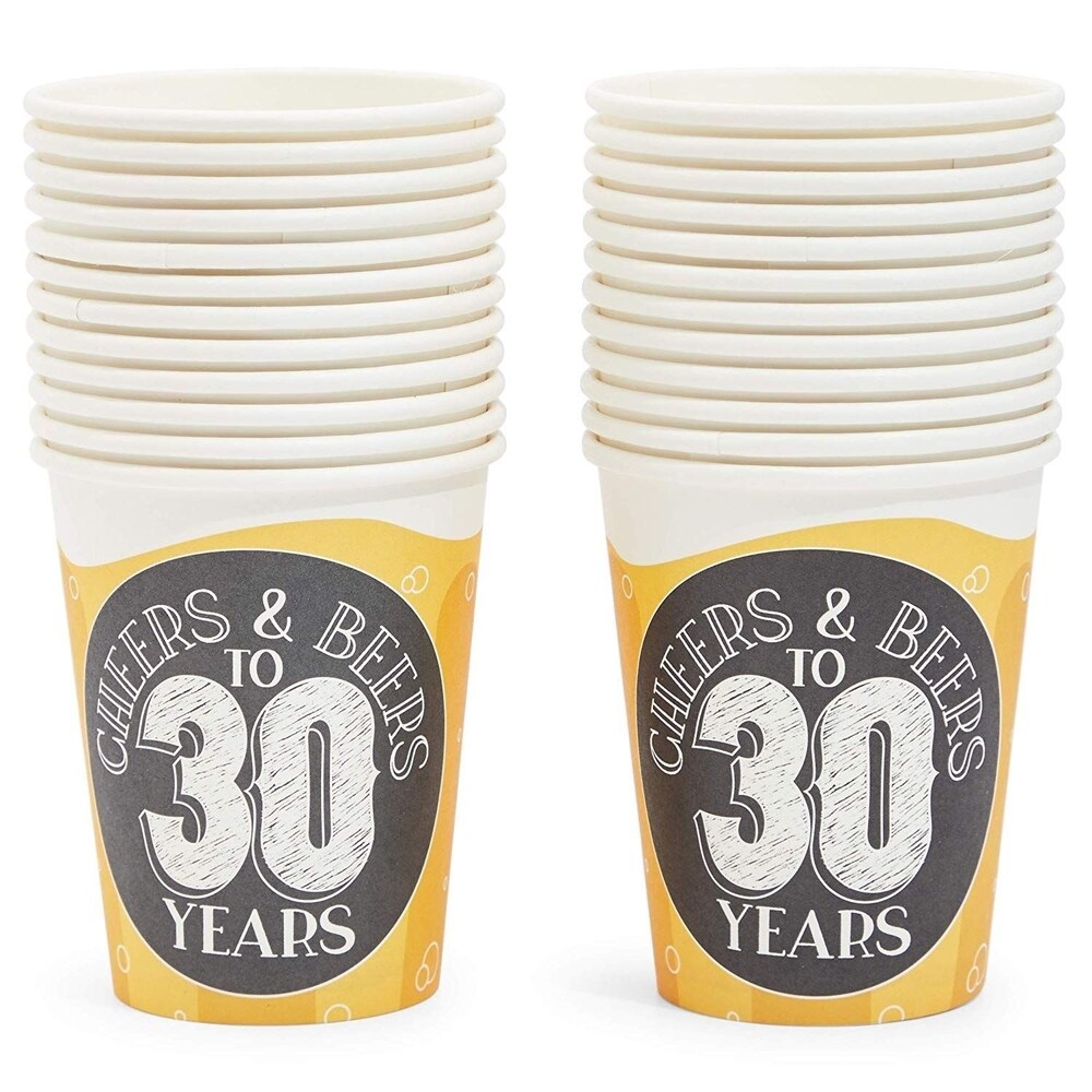 Serves 24 Cheers   Beers to 30 Years Party Supplies Decorations for Men Women