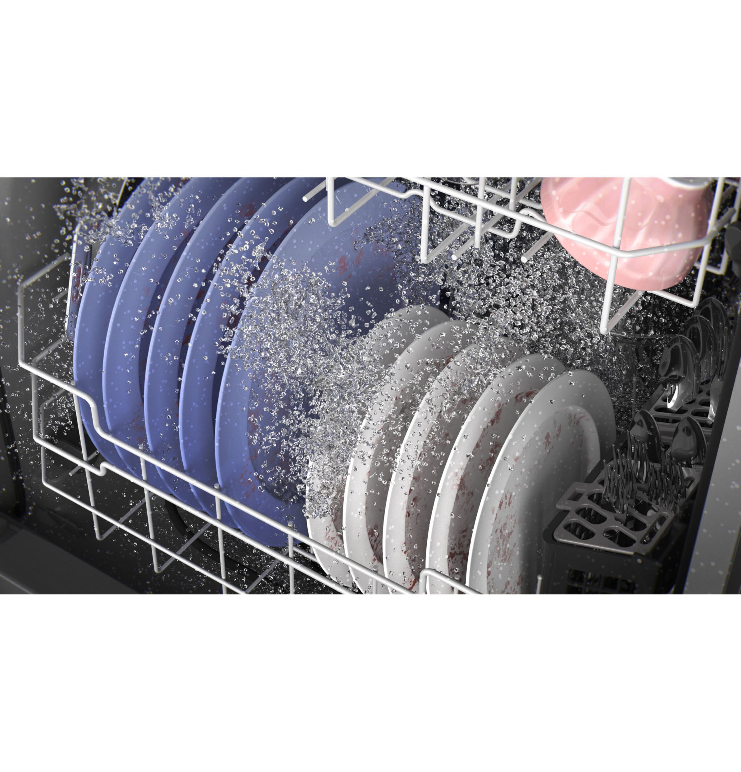 Ge Appliances GDT630PGRWW Ge® Top Control With Plastic Interior Dishwasher With Sanitize Cycle & Dry Boost