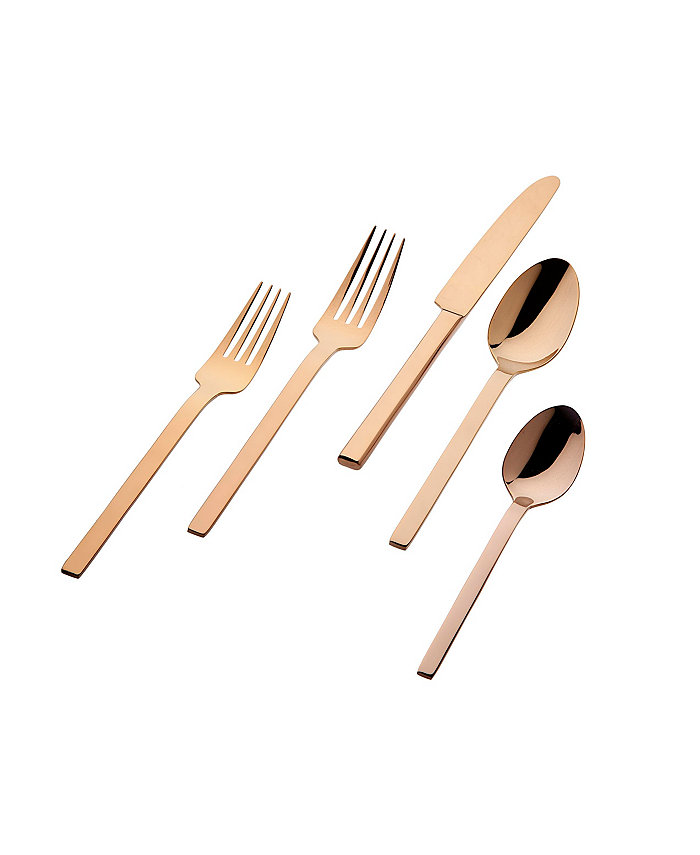 Godinger 18 0 Atlas Mirror Copper 20-PC Flatware Set Service for 4