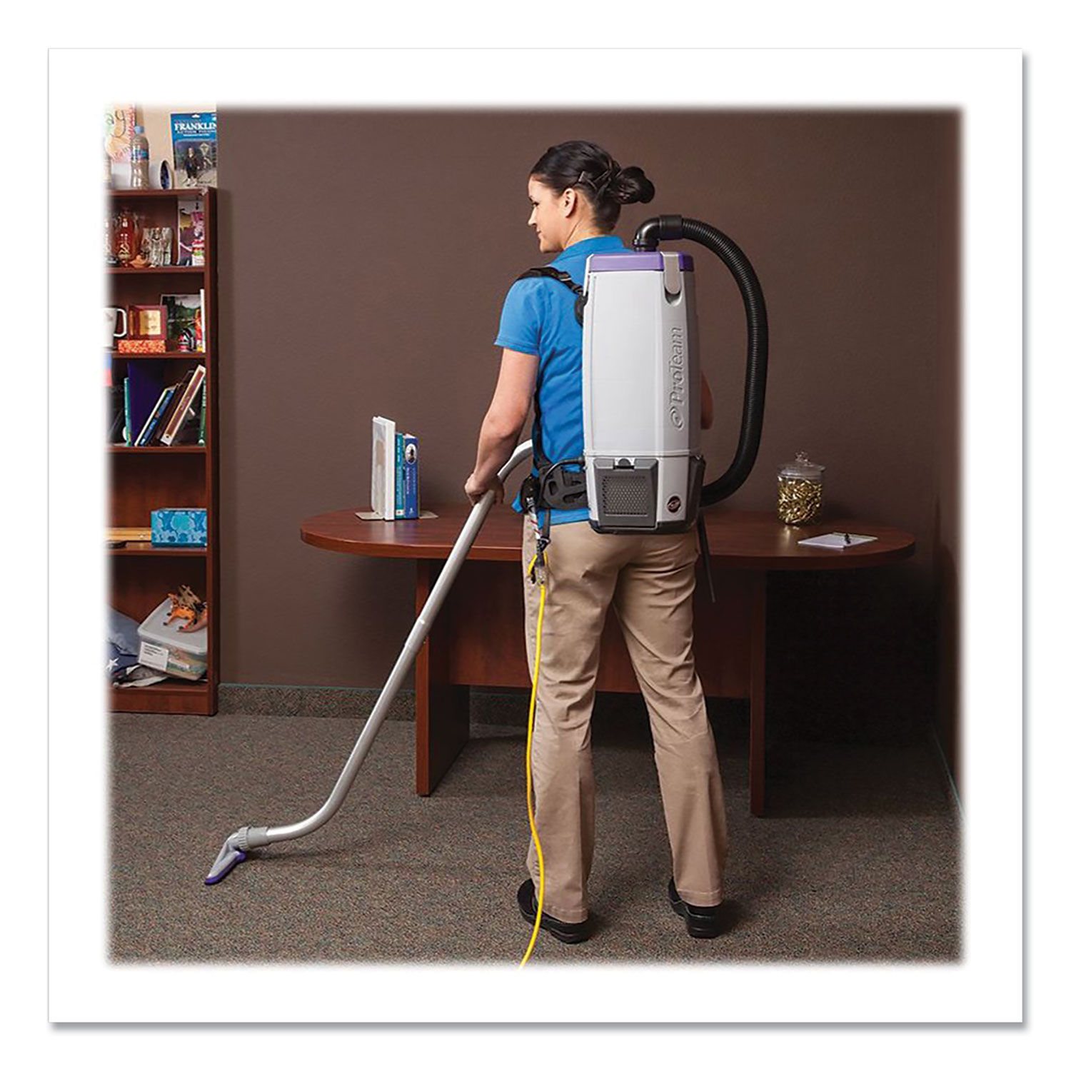 Super Coach Pro 10 Backpack Vacuum with Xover Fixed-Length Two-Piece Wand by ProTeamandreg; PTM107304