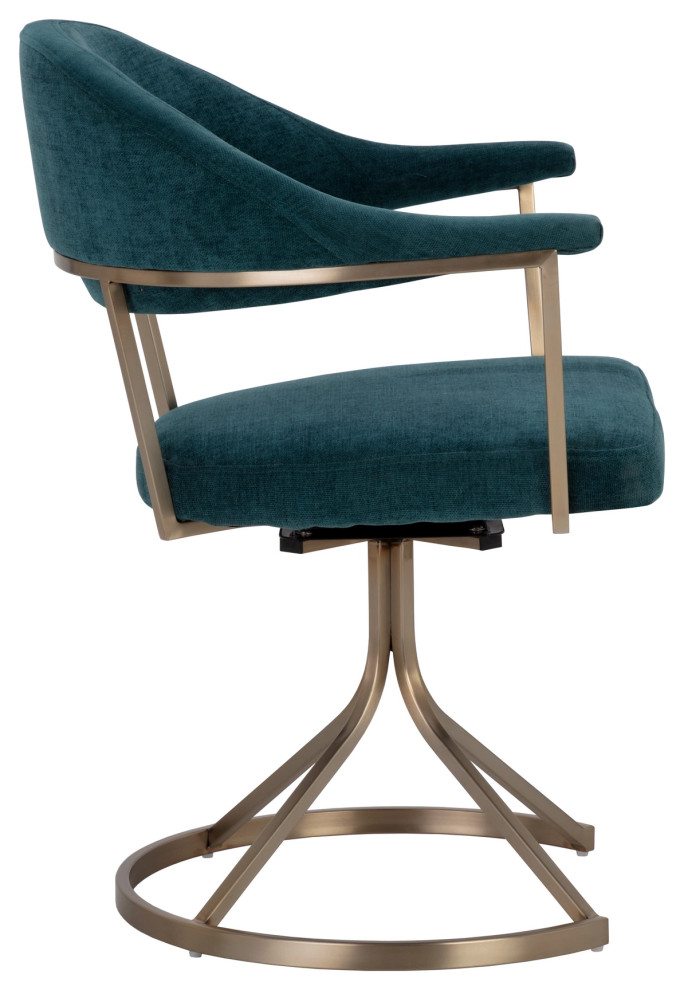 Bexley Swivel Dining Chair   Contemporary   Dining Chairs   by Sunpan Modern Home  Houzz