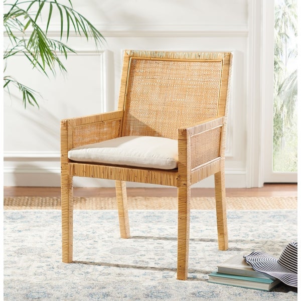 SAFAVIEH Sarai Coastal Accent Chair with Cushion - 22.8