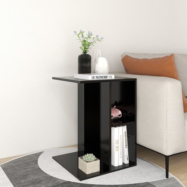 vidaXL Side Table Black 24