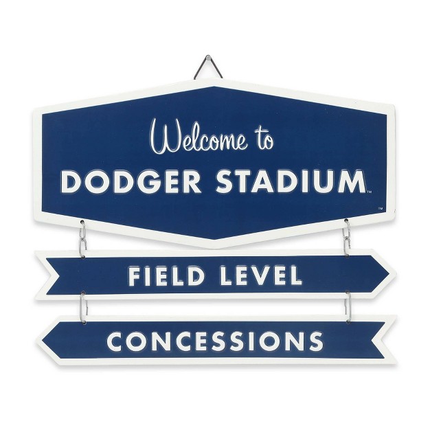 Mlb Los Angeles Dodgers Baseball Field Metal Panel