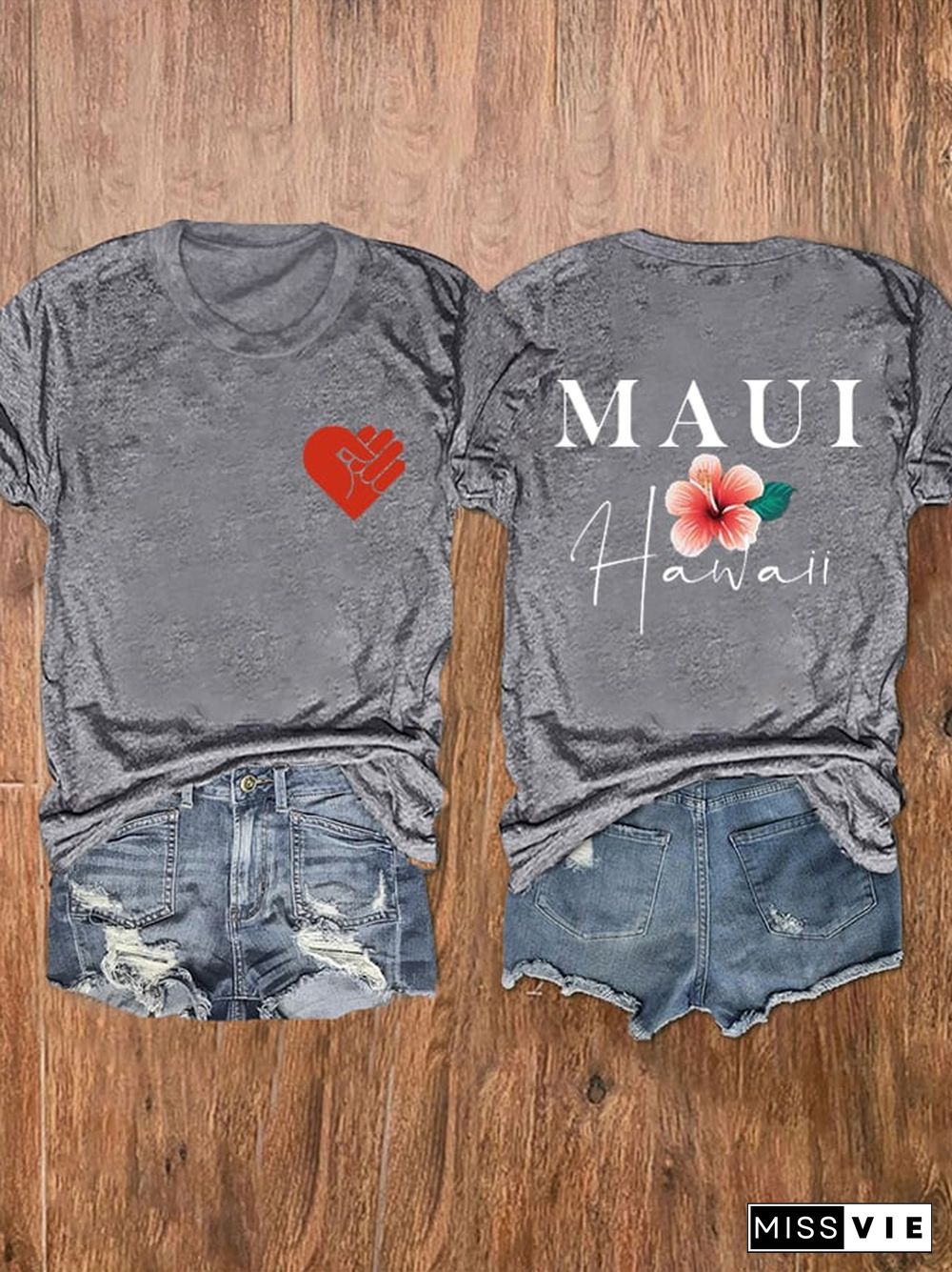 Women's Lahaina Strong Support Hawaii MAUI Tee