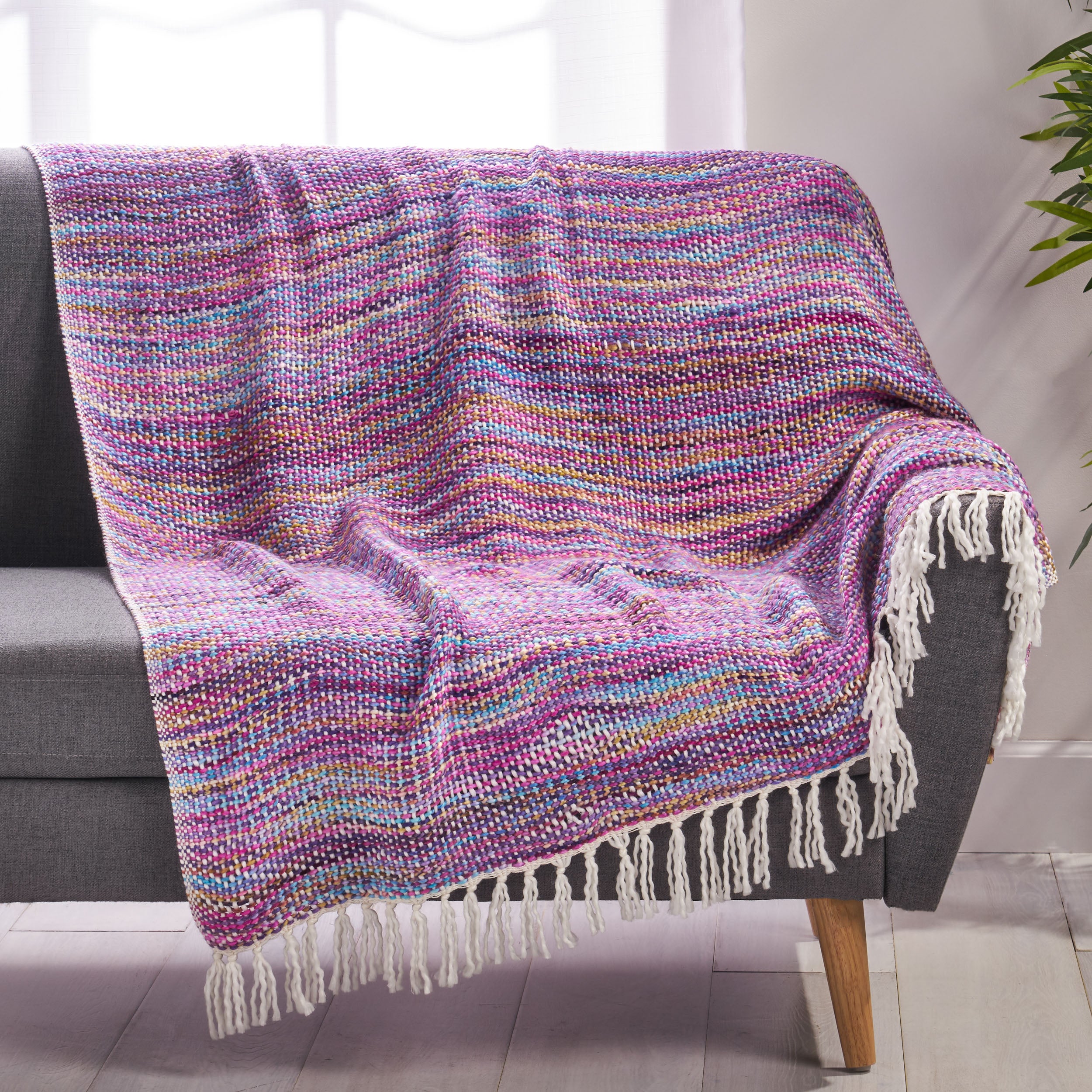 Jumana Boho Fabric Throw Blanket