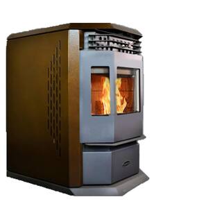 ComfortBilt 2800 sq. ft. EPA Certified Pellet Stove with 55 lbs. Hopper and Auto Ignition in Brown HP22-Brown