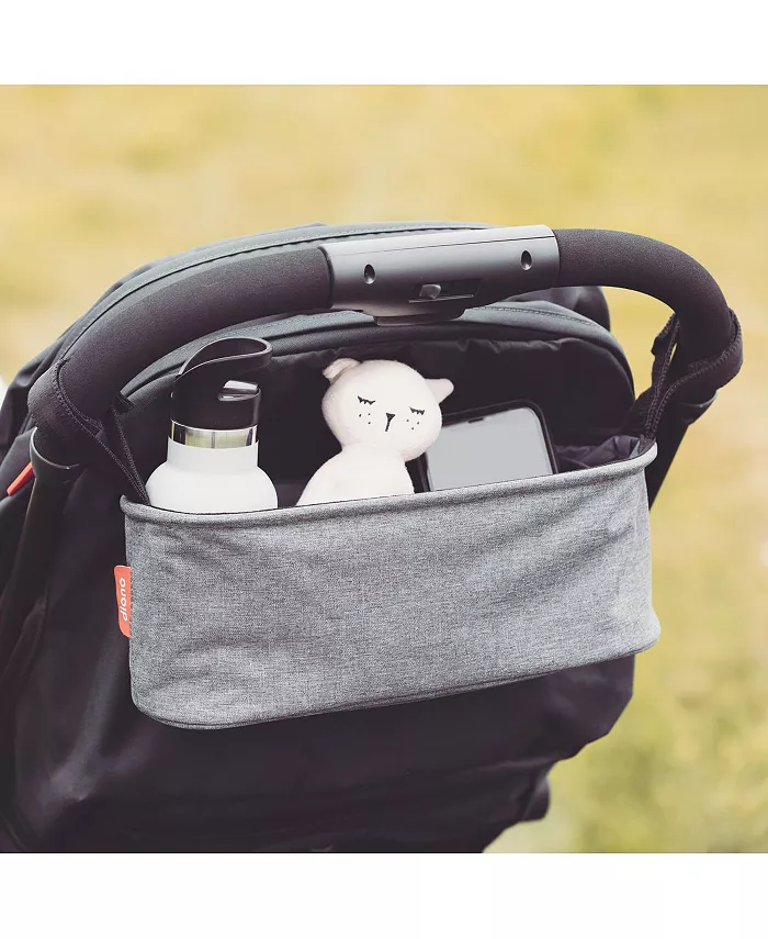 Diono Buggy Buddy Universal Stroller Organizer with Cup Holders， Secure Attachment， Zippered Pockets