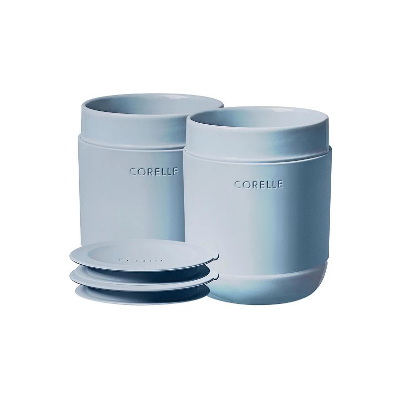 Corelle 4-pc. Stoneware Tumbler with Silicone Lid Set