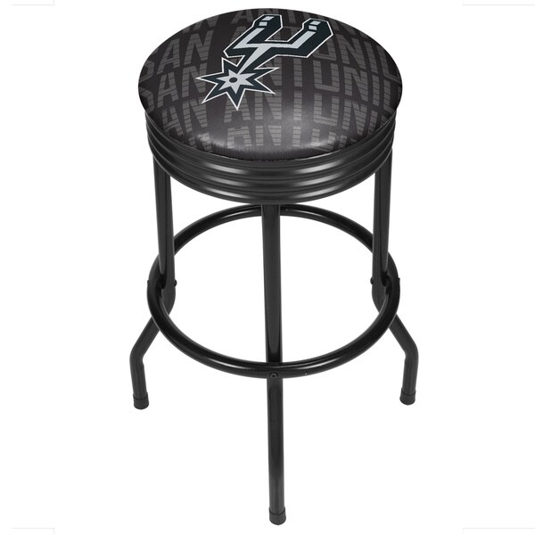 NBA Black Ribbed Bar Stool - City