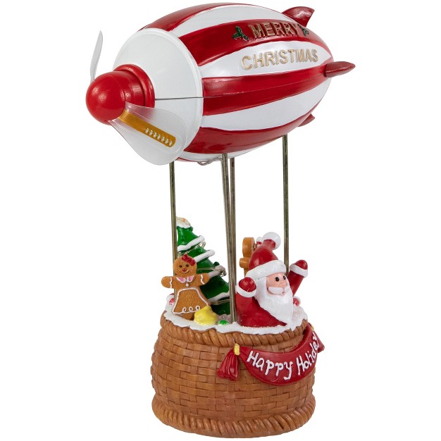 Red And White Musical And Animated Blimp Christmas Figure