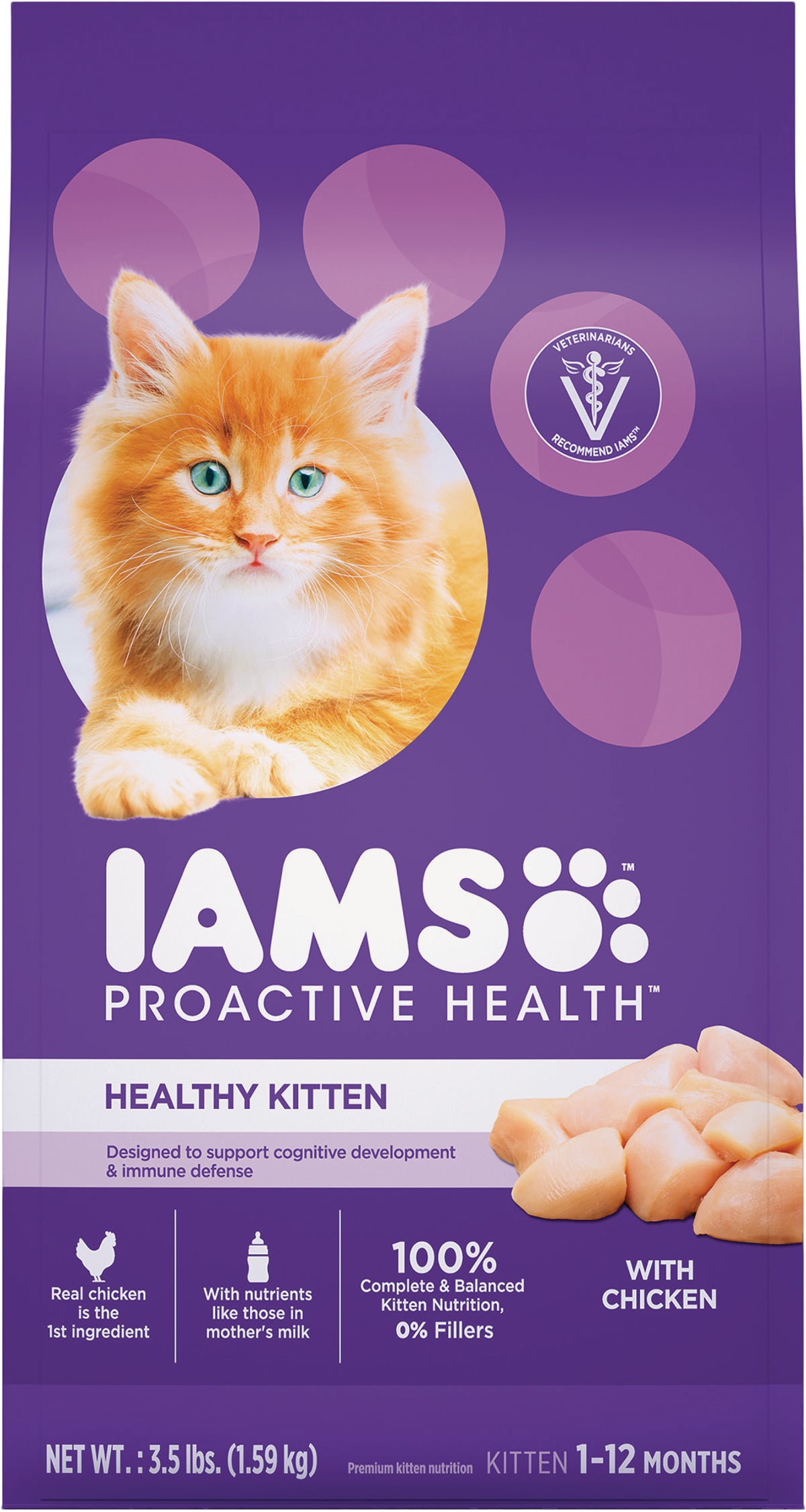 Iams Proactive Health Dry Kitten Food 3.5 Lb.