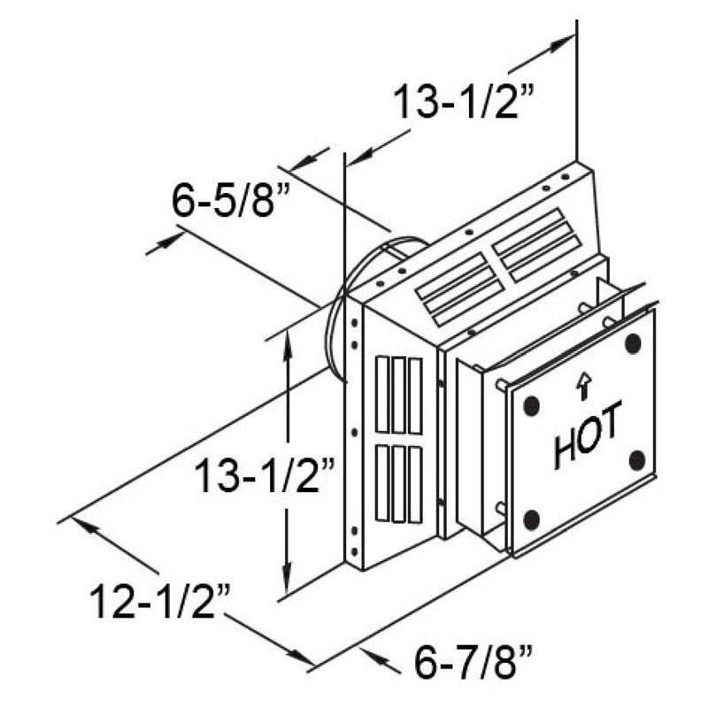 CAP HORZ TERM DIRECT 4