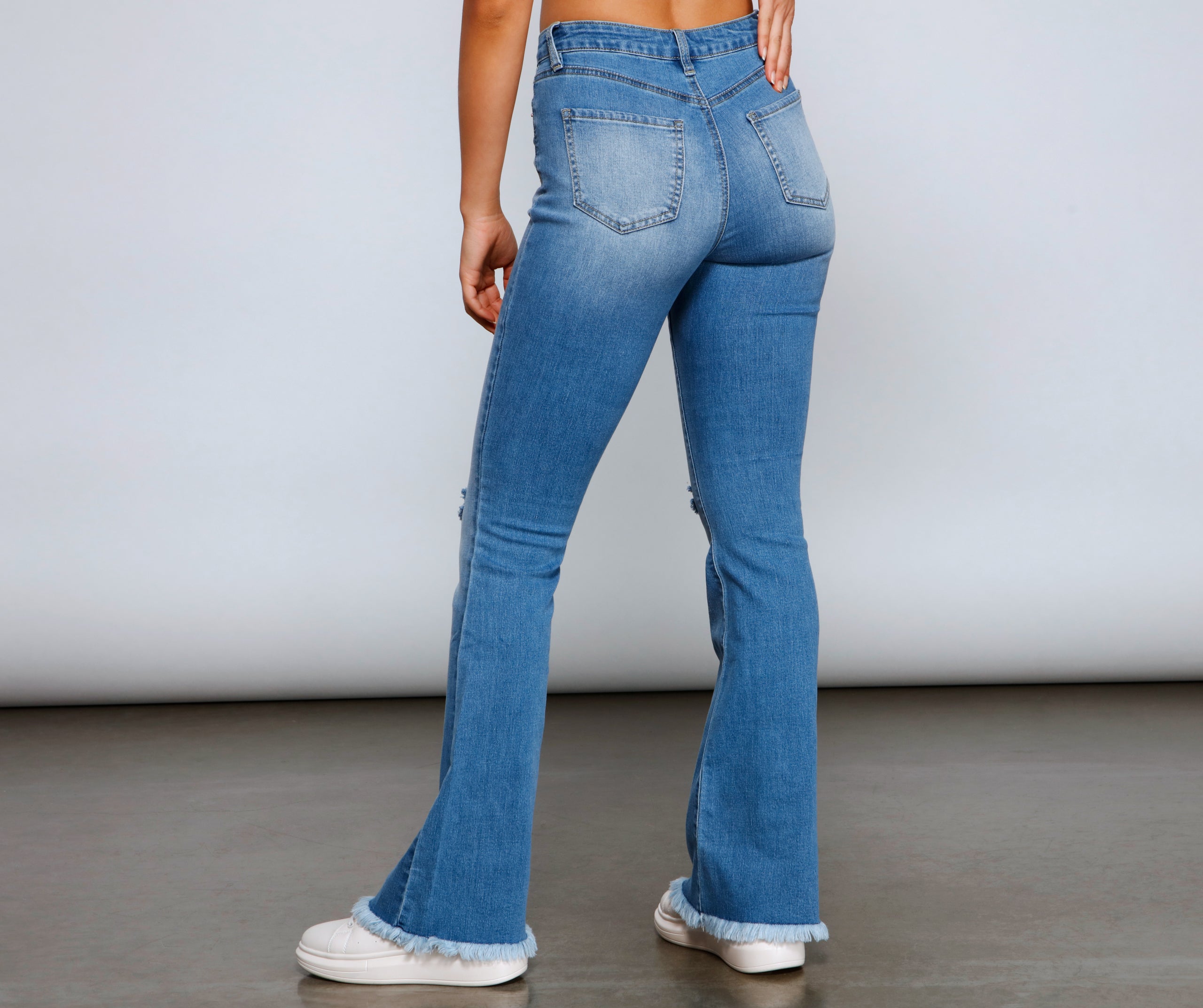 Walk It Out In Style High-Rise Flared Jeans