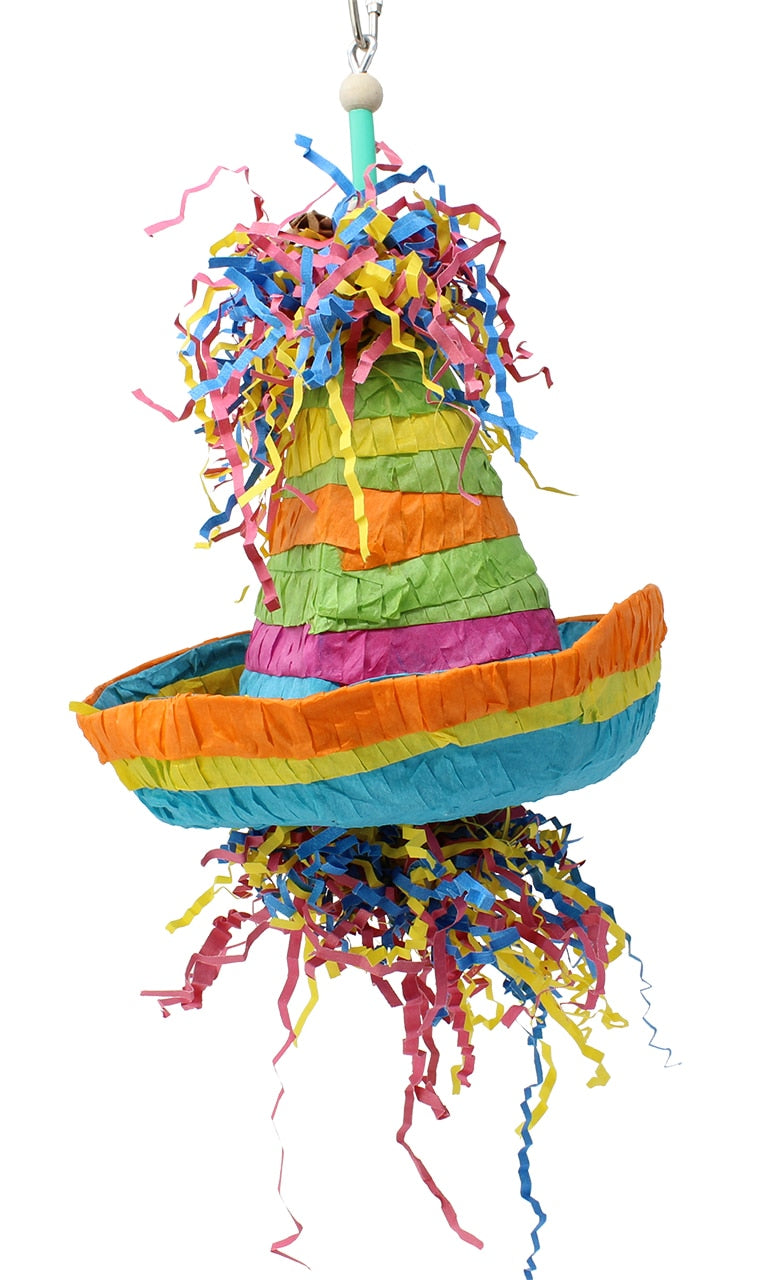 2198 Pinata Hat Medium Bird Toy