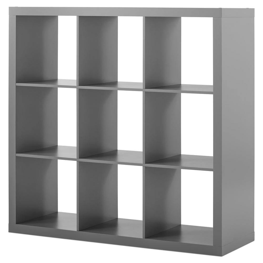 44 in. H x 44 in. W x 14 in. D Gray 9- Cube Organizer TG8890G