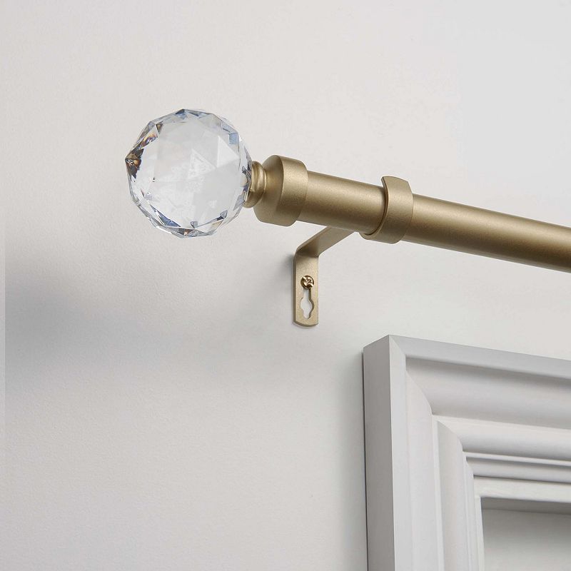 Exclusive Home Crystal Ball 1-in. Curtain Rod