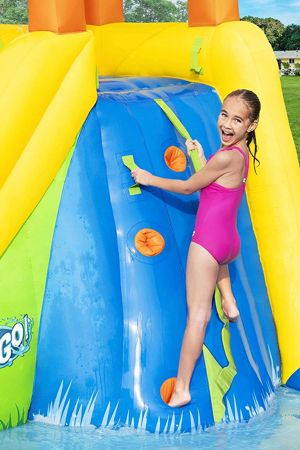 Bestway H2OGO! Mount Splashmore Kids Outdoor Inflatable Water Slide Splash Park