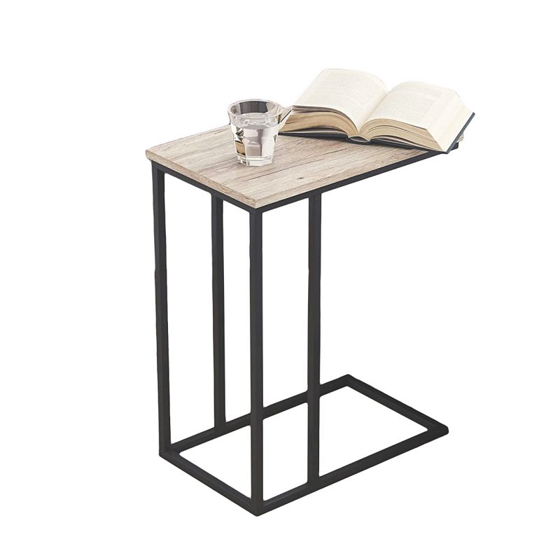 Year Color C-Shaped Snack Side Table for Living Room， Bedroom， and Entryway