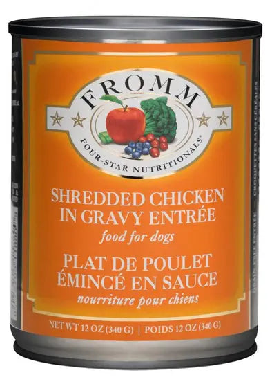 Fromm Four Star Shredded Grain Free Chicken In Gravy Entree Canned Dog;