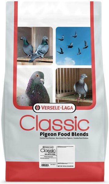 Versele-Laga Classic Pigeon Food Blends 15% w/ Corn Pigeon Food， 50-lb bag