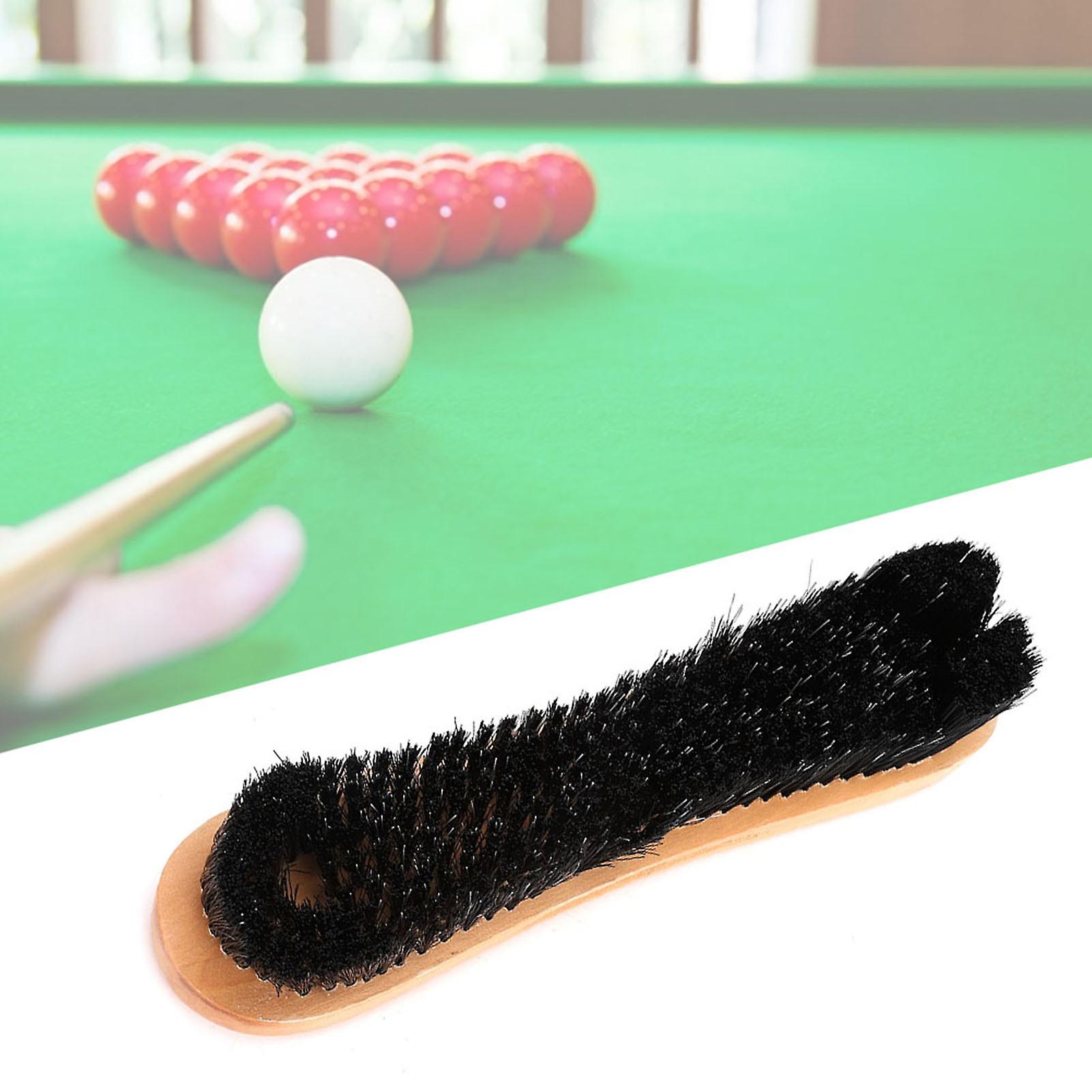 1 Pcs Wooden Handle Pool Billiard Snooker Table Brush Hair Sweep Rail Clean Tool Cleaning Accessory