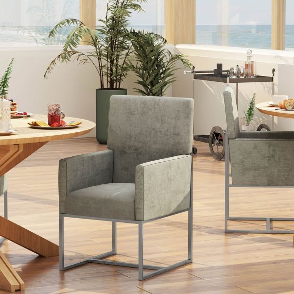 Element Dining Armchair in Steel