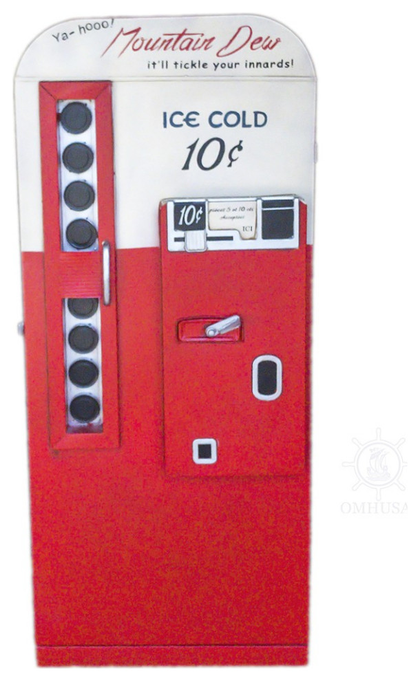 Coca Cola Vending Machine Storage   Eclectic   Accent Chests And Cabinets   by HomeRoots  Houzz