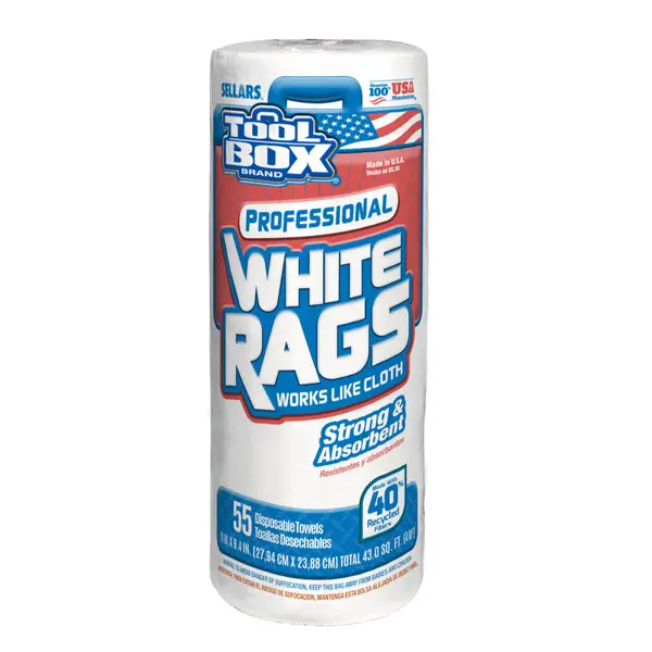 Toolbox 55 Count White Rags