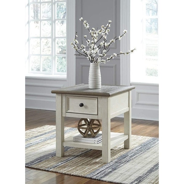 Signature Design by Ashley Bolanburg Farmhouse End Table