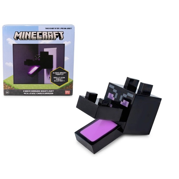 Ukonic Minecraft Purple Ender Dragon Plug in Nightlight With Auto Dusk To Dawn Sensor