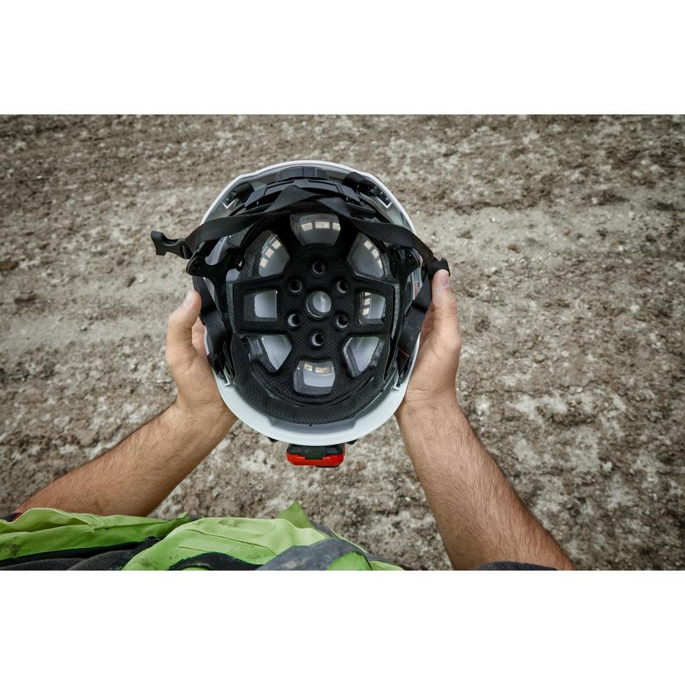 Milwaukee Gray Vented Helmet with BOLT Type 2 Class C