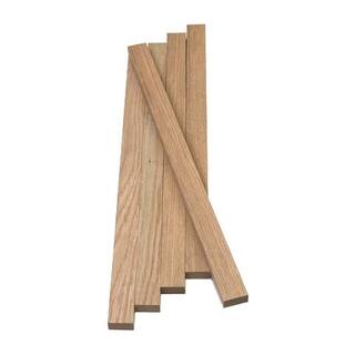 Swaner Hardwood 1 in. x 2 in. x 2 ft. Red Oak S4S Board (5-Pack) OL04011624OR