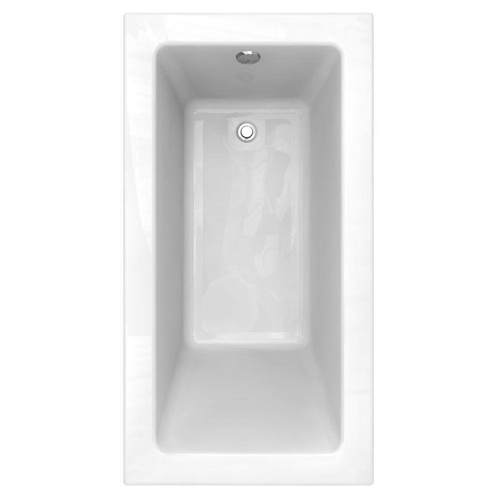 American Standard Studio 60 in. x 32 in. Zero Edge Profile Soaking Bathtub with Reversible Drain in White 2932002-D0.020