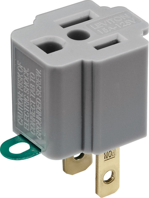 OUTLET ADAPTER GRAY 15A